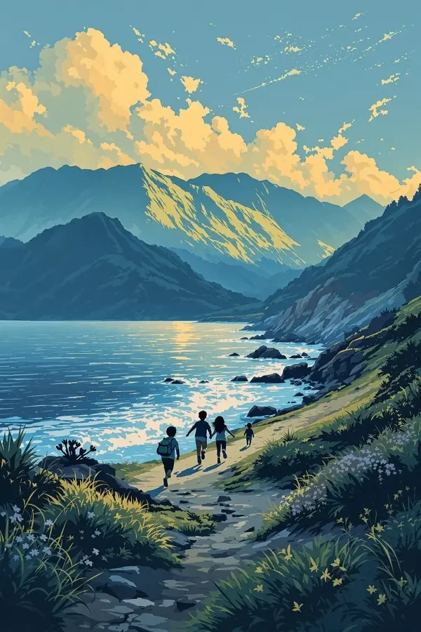 《山与海的孩子》（2022）电影海报